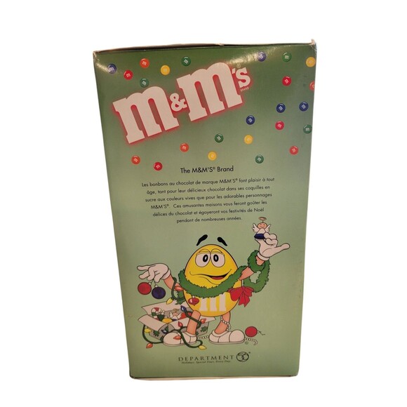 Department 56 M&M's Christmas Candy Shoppe Candy Dish Lighted House 2004 Works - Picture 9 of 15